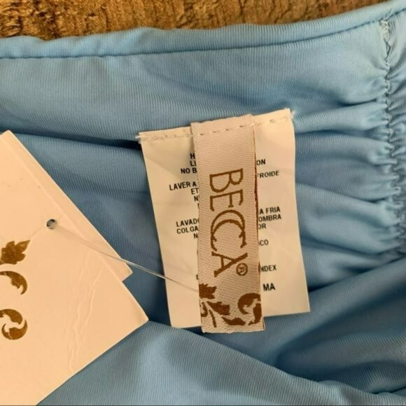 Becca by Rebecca Virtue Bikini Bottom | Size Small | NWT Light Blue - Picture 2 of 7